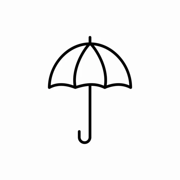 Umriss Schirm Icon Umbrella Vector Illustration Symbol Für Web Und — Stockvektor