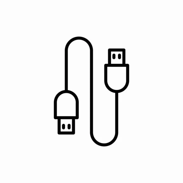 Illustrazione Vettoriale Usb Icon Usb Simbolo Web Mobile — Vettoriale Stock