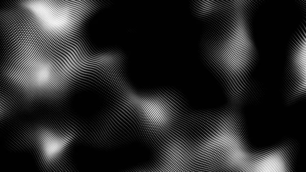 Fondo Textura Tecnología Onda Negra Blanca Dot Concepto Digital Abstracto —  Fotos de Stock