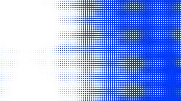 Kropki Półton Biały Niebieski Wzór Kolorów Gradientu Tekstury Technologii Cyfrowego — Zdjęcie stockowe