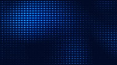 Nokta mavi desen ekran ışık gradyan doku arka planına yol açtı. Soyut teknoloji büyük veri dijital arkaplanı. 3d oluşturma.