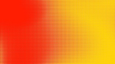 Noktalar yarım ton turuncu sarı renk desenli, teknolojik dijital arkaplanlı. Noktalar, yaz arkaplanlı sanat çizgi romanları.. 