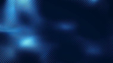 Nokta beyaz dalga ışık ekran gradyan doku arkaplanı. Soyut teknoloji büyük veri dijital arkaplanı. 3d oluşturma.