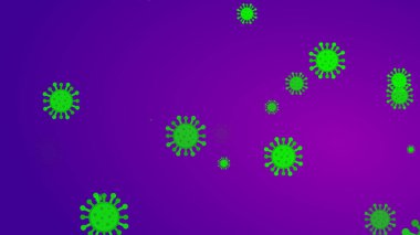Coronavirus desenli afiş arkaplanı. Soyut sağlık hizmetleri Illustrasyon kavramı COVID-19.