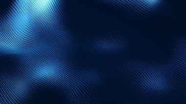 Nokta beyaz dalga ışık ekran gradyan doku arkaplanı. Soyut teknoloji büyük veri dijital arkaplanı. 3d oluşturma.