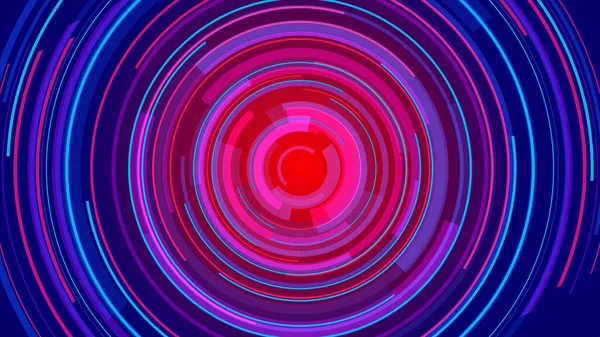 Circle Neon Lines Technology Tech Blue Background Abstrakt Graphic Digital — Stock fotografie