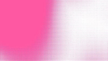 Nokta pembe desenli gradyan arkaplan. Soyut illüstrasyon pop sanat yarım ton ve retro tarzı. yaratıcı tasarım sevgililer günü konsepti,