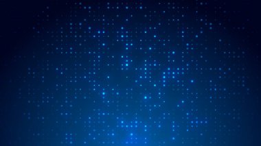 Nokta beyaz desenli ekran ışık eğimli doku arka planına öncülük etti. Soyut teknoloji büyük veri dijital arkaplanı. 3d oluşturma.