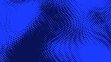 Nokta mavi dalga ışık ekran gradyan doku arkaplanı. Soyut teknoloji büyük veri dijital arkaplanı. 3d oluşturma.