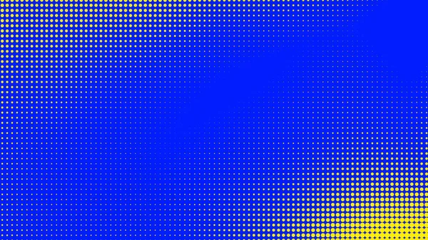 Dots Féltónusú Kék Sárga Színű Minta Gradiens Textúra Technológia Digitális — Stock Fotó