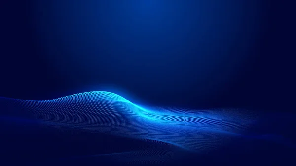 Dot Blue Wave Light Screen Gradient Texture Background Abstract Technology — Stock Photo, Image