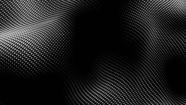 Dot Witte Zwarte Golf Technologie Textuur Achtergrond Abstract Digitaal Big — Stockfoto