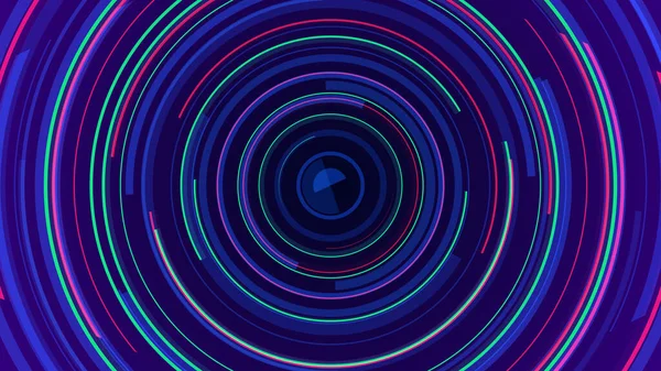 Circle Neon Lines Technology Tech Blue Background Abstrakt Graphic Digital — Stock fotografie