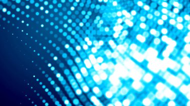 Nokta beyaz dalga ışık ekran gradyan doku arkaplanı. Soyut teknoloji büyük veri dijital arkaplanı. 3d oluşturma.