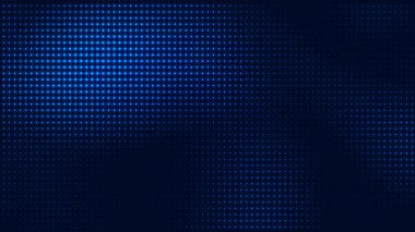 Nokta mavi desen ekran ışık gradyan doku arka planına yol açtı. Soyut teknoloji büyük veri dijital arkaplanı. 3d oluşturma.