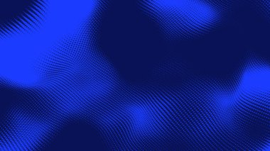 Nokta mavi dalga ışık ekran gradyan doku arkaplanı. Soyut teknoloji büyük veri dijital arkaplanı. 3d oluşturma.