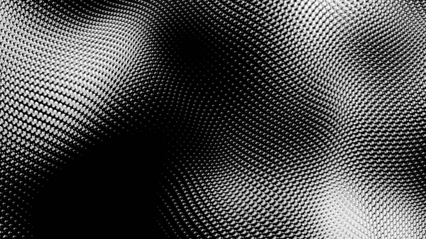 Dot Blanc Fond Texture Technologie Vague Noire Concept Numérique Abstrait — Photo