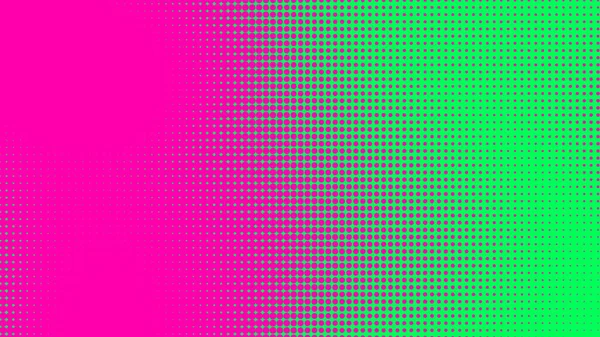 Dots Féltónusú Zöld Rózsaszín Minta Gradiens Textúra Technológia Digitális Háttérrel — Stock Fotó