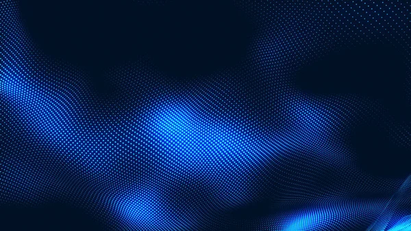 Punto Blanco Azul Onda Luz Pantalla Gradiente Textura Fondo Tecnología — Foto de Stock