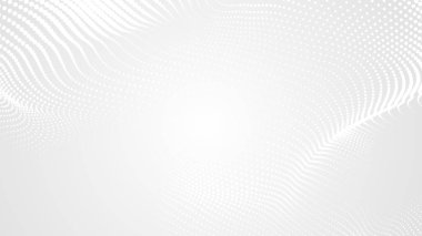 Nokta beyaz dalgalı ışık teknolojisi dokusu arka plan. Soyut büyük veri dijital konsepti. 3d oluşturma.