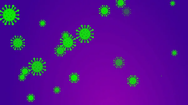 Coronavirus Desenli Afiş Arkaplanı Soyut Sağlık Hizmetleri Illustrasyon Kavramı Covid — Stok fotoğraf
