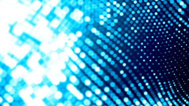 Nokta beyaz dalga ışık ekran gradyan doku arkaplanı. Soyut teknoloji büyük veri dijital arkaplanı. 3d oluşturma.