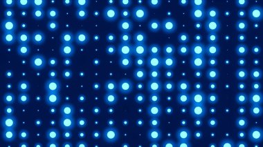 Nokta beyaz desenli ekran ışık eğimli doku arka planına öncülük etti. Soyut teknoloji büyük veri dijital arkaplanı. 3d oluşturma.