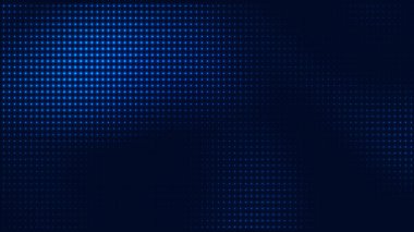 Nokta mavi desen ekran ışık gradyan doku arka planına yol açtı. Soyut teknoloji büyük veri dijital arkaplanı. 3d oluşturma.