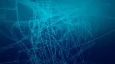 Yüksek teknoloji mavi dalga koyu arka plan. Soyut teknoloji büyük veri dijital arkaplanı. 3d oluşturma.