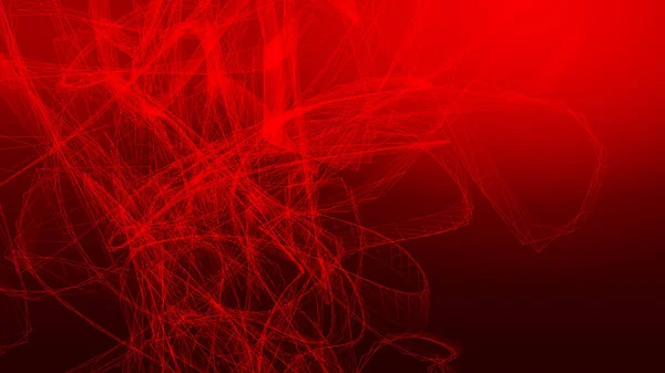 Network Error Red Wave Dark Background Abstract Technology Big Data — Stock Photo, Image