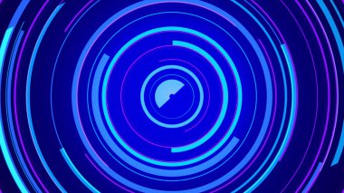 Mavi neon ışık teknolojisi. Yüksek teknoloji karanlık arka plan. Soyut grafik dijital gelecek konsept tasarımı.