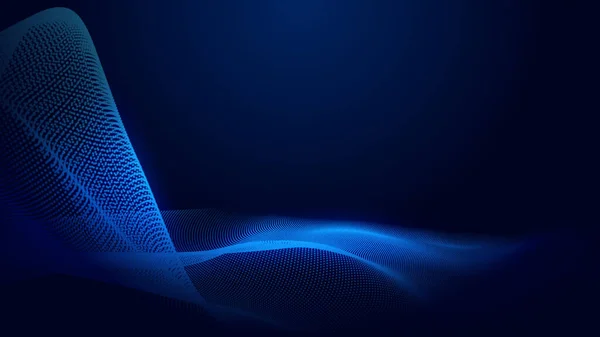 Kropka Niebieska Fala Światło Ekran Gradientowy Tekstury Tła Abstrakcyjna Technologia — Zdjęcie stockowe