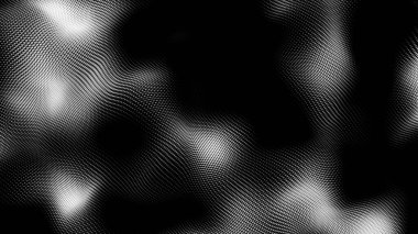 Nokta beyaz dalga teknolojisi dokusu. Soyut büyük veri dijital konsepti. 3d oluşturma.