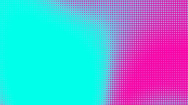 Noktalar yarım ton yeşil pembe renk desenli, teknolojik dijital arka planlı. Noktalar, yaz arkaplanlı sanat çizgi romanları.. 