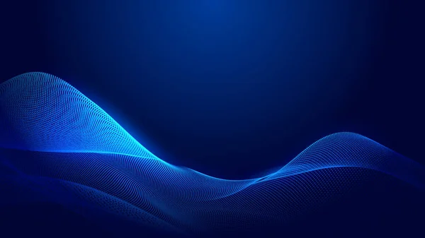 Dot Kék Hullám Fény Képernyő Gradiens Textúra Háttér Absztrakt Technológia — Stock Fotó