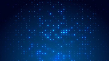 Nokta beyaz desenli ekran ışık eğimli doku arka planına öncülük etti. Soyut teknoloji büyük veri dijital arkaplanı. 3d oluşturma.