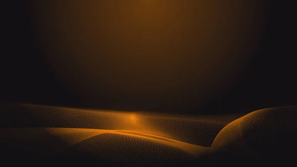 Ponto Laranja Onda Luz Tela Gradiente Textura Fundo Tecnologia Abstrata — Fotografia de Stock