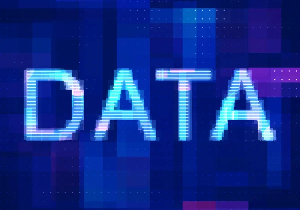 Data Network Internet Mobile Icon Icon Technology Blue Background Абстрактное — стоковое фото
