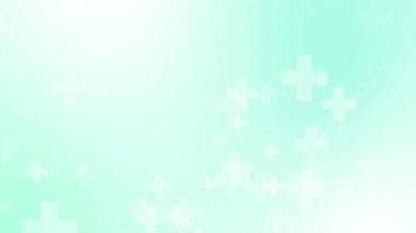 Tıbbi yeşil mavi haç desenli. Soyut sağlık teknolojisi ve bilim konsepti.