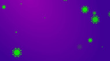 Coronavirus desenli afiş arkaplanı. Soyut sağlık hizmetleri Illustrasyon kavramı COVID-19.