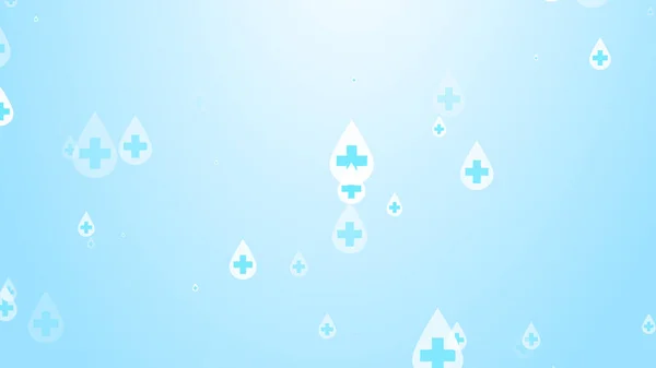 Ιατρική Υγεία Σταυρό Λευκό Μπλε Sanitizer Μοτίβο Πτώση Φόντο Αφηρημένη — Φωτογραφία Αρχείου