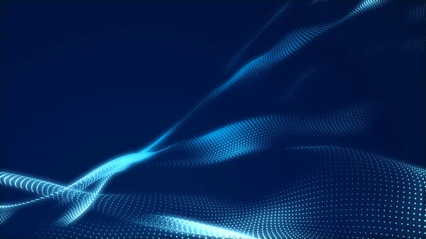 Fondo Textura Degradado Pantalla Luz Onda Azul Punto Tecnología Abstracta —  Fotos de Stock