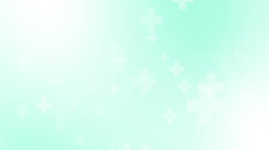 Tıbbi yeşil mavi haç desenli. Soyut sağlık teknolojisi ve bilim konsepti.