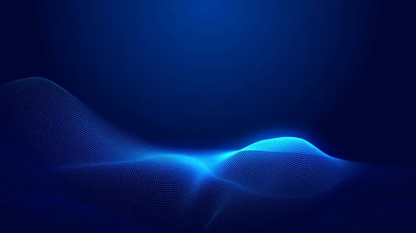 Fondo Textura Degradado Pantalla Luz Onda Azul Punto Tecnología Abstracta — Foto de Stock