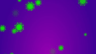 Coronavirus desenli afiş arkaplanı. Soyut sağlık hizmetleri Illustrasyon kavramı COVID-19.