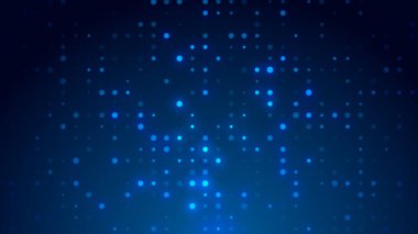 Nokta beyaz desenli ekran ışık eğimli doku arka planına öncülük etti. Soyut teknoloji büyük veri dijital arkaplanı. 3d oluşturma.