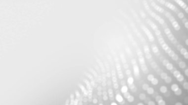 Nokta beyaz dalgalı ışık teknolojisi dokusu arka plan. Soyut büyük veri dijital konsepti. 3d oluşturma.