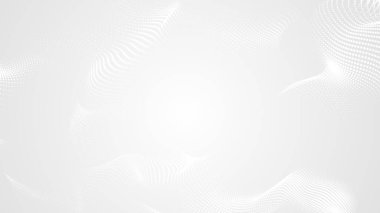 Nokta beyaz dalgalı ışık teknolojisi dokusu arka plan. Soyut büyük veri dijital konsepti. 3d oluşturma.
