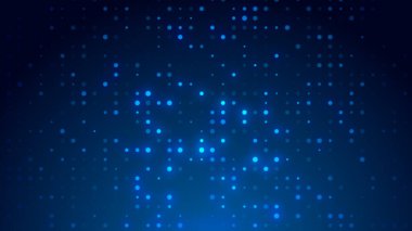 Nokta beyaz desenli ekran ışık eğimli doku arka planına öncülük etti. Soyut teknoloji büyük veri dijital arkaplanı. 3d oluşturma.