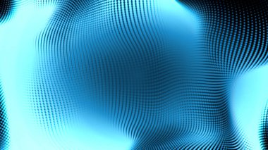 Nokta beyaz dalga ışık ekran gradyan doku arkaplanı. Soyut teknoloji büyük veri dijital arkaplanı. 3d oluşturma.